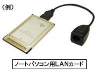 ノートパソコン用LANカード